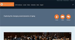 Desktop Screenshot of agingandsociety.com