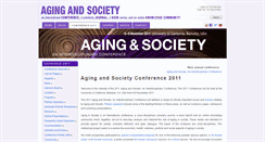 Desktop Screenshot of 2011.agingandsociety.com